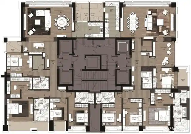 色彩玩家安奥拉,玩转天元 330平大平层超级豪宅顶层艺术