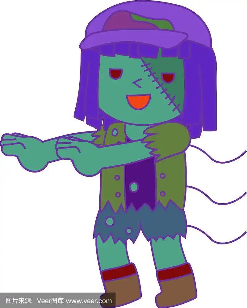 万圣节僵尸女孩