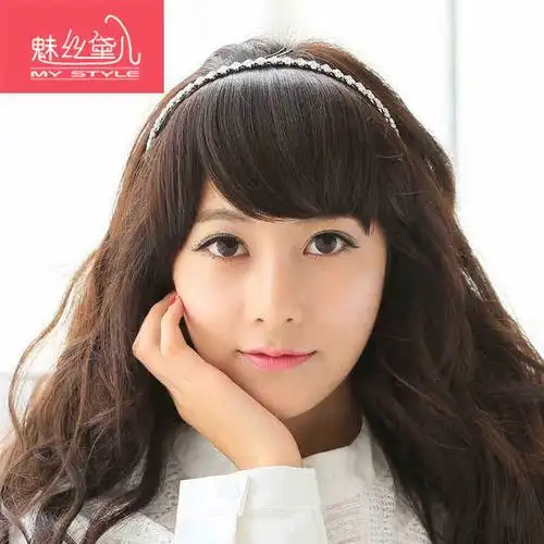 魅丝黛儿自然系少女斜刘海韩国式隐形无痕假刘海碎薄刘海假发片