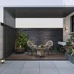 菁英荟-别墅-现代轻奢风格-庭院装修效果图