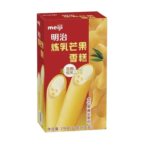 明治 炼乳芒果雪糕(63g*6支)