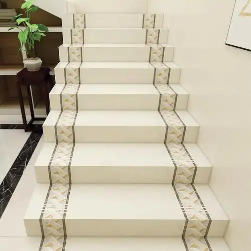 楼梯一体式负离子通体大理石踏步防滑梯级别墅瓷砖通体砖