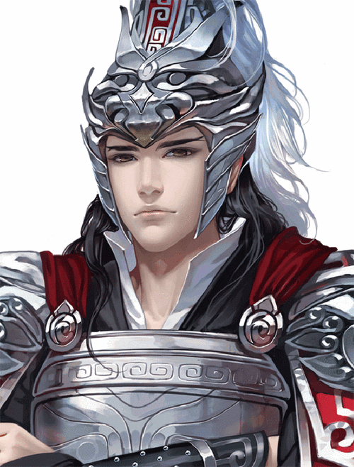 古风gif手绘gif将军gif睁眼gif