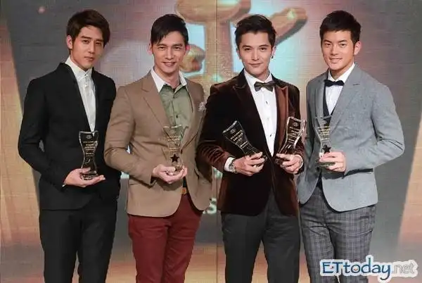 三立「华剧感恩派对」(左起)胡宇威,温升豪,邱泽和宥胜.(图/三立)