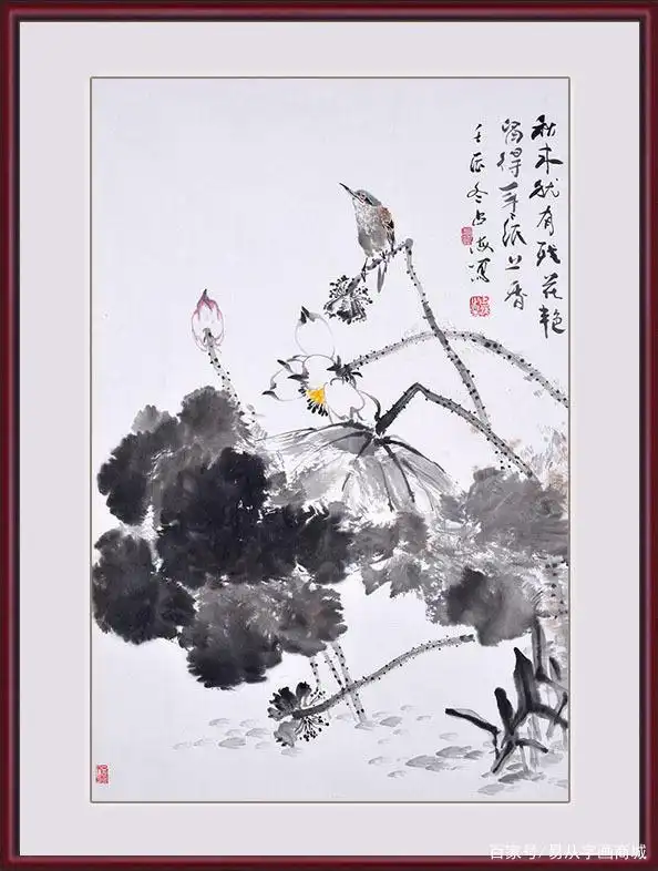 经典国画荷花图鉴赏:清新脱俗,意境深远!