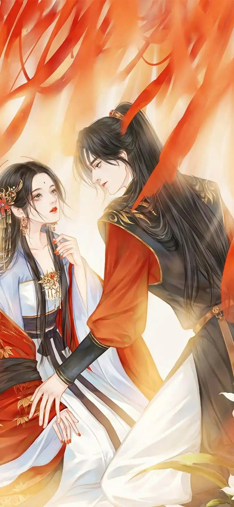 壁纸古风,情侣,蓝忘机