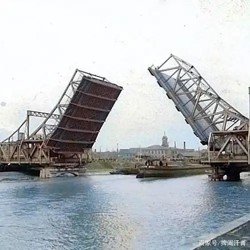 老照片:1946年的天津,海河上繁华的天津卫