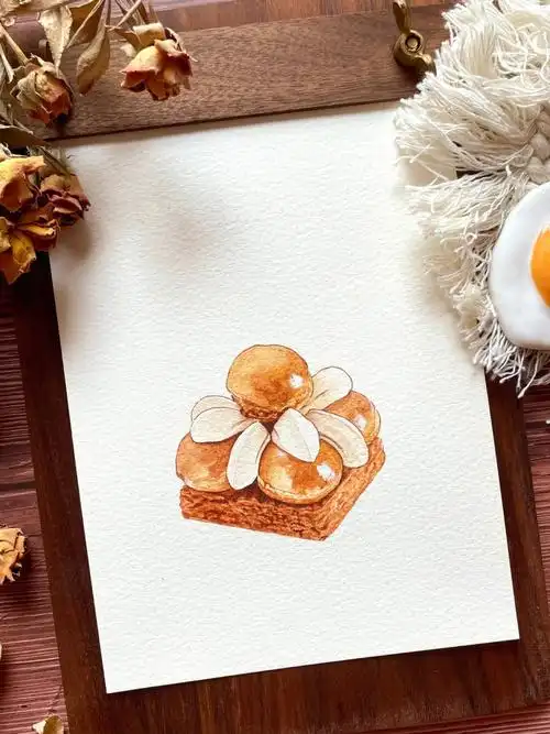 笔:黑天鹅,秋宏斋颜料:mg纸:获多福#水彩画教程  #水彩手绘  #圣多诺