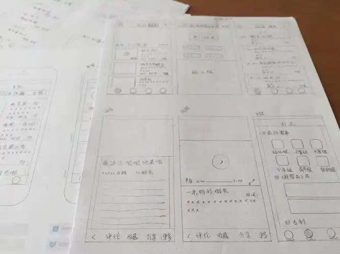app界面手绘原型图