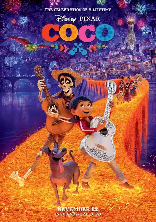 电影《coco》海报配色方案配色表 - in5.cn
