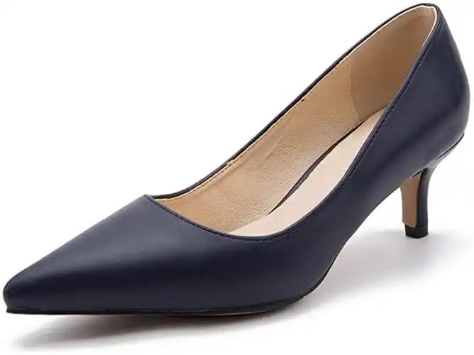 maiernisi jessi 女式经典一脚蹬尖头细跟高跟鞋