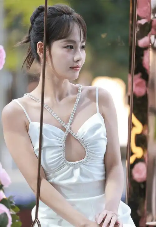 张嘉倪惊艳亮相!一袭镂空吊带裙女神范十足,吸睛无数_图片_白色_裙子