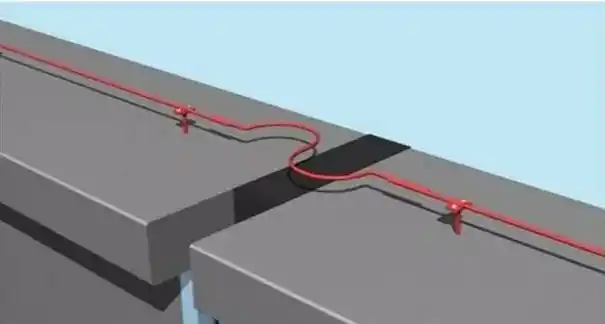 接地体→接地干线→引下线暗敷→避雷带或均压环→支架→避雷网→避雷