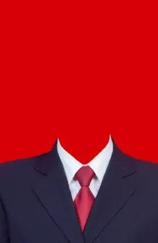 西装女证件照模板