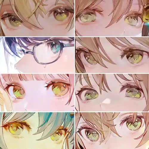 二次元眼睛#绘画参考##五官参考