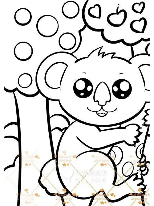 创意美术考拉儿童画