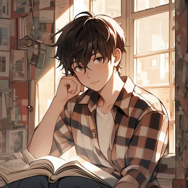 99格纹衬衫男生头像精选90