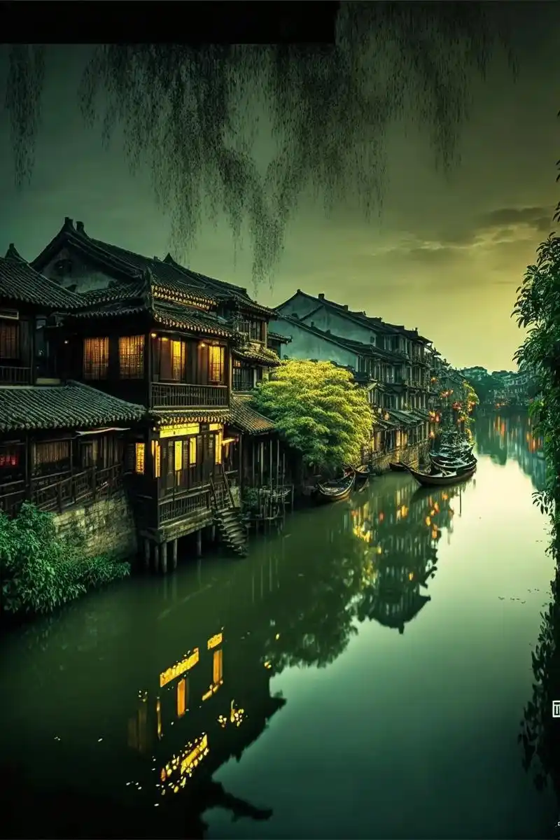 梦回江南烟雨中,江南水乡风景.#图文伙伴计划 #手机壁纸 # - 抖音