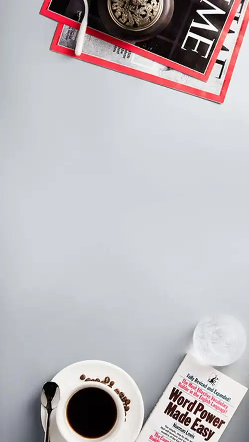 商务简约杂志咖啡h5背景图免抠素材免费下载_觅元素51yuansu.com