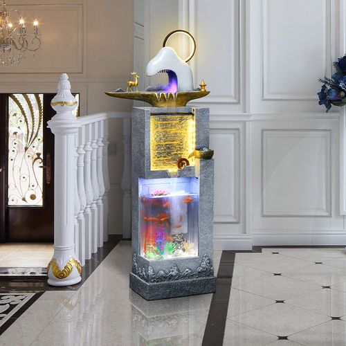 喷泉客厅水景工艺品摆件室内现代简约落地软装家庭装饰品已售230元