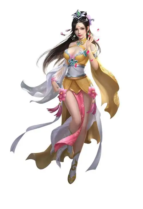 2k手机中国风古装3d古风美女小巧玲珑腰肢超高清壁纸 - 国产动漫