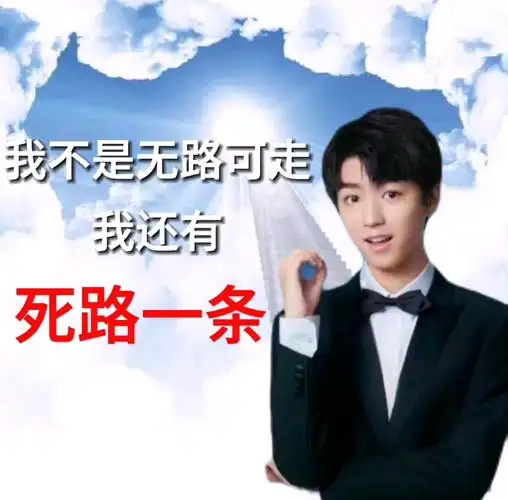 我不是无路可走,我还有死路一条