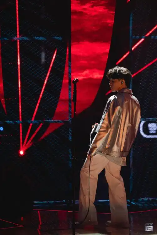 尤长靖晒舞台侧颜照