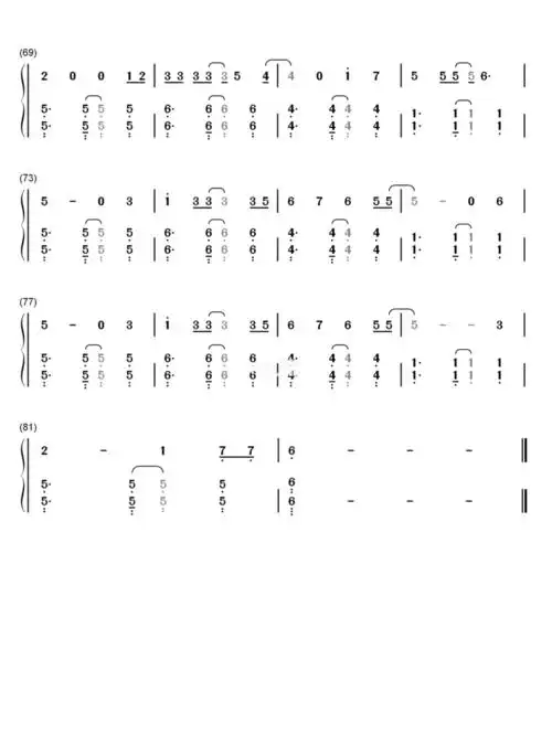 【鬼怪】原版《stay with me》钢琴谱 简谱_琴谱_韩剧_novotel