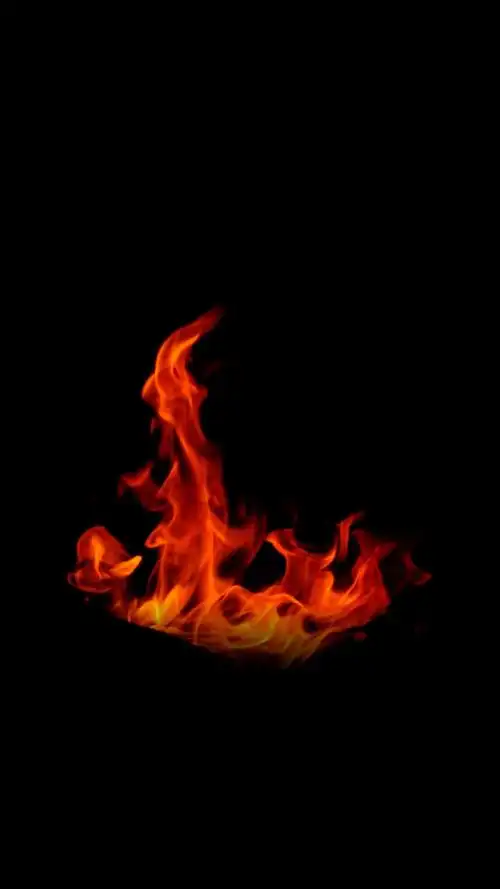 暗黑主题火焰手机壁纸