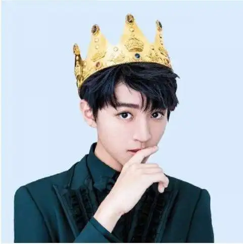 男明星戴皇冠王源像长老蔡徐坤像王子朱正廷像魔法师