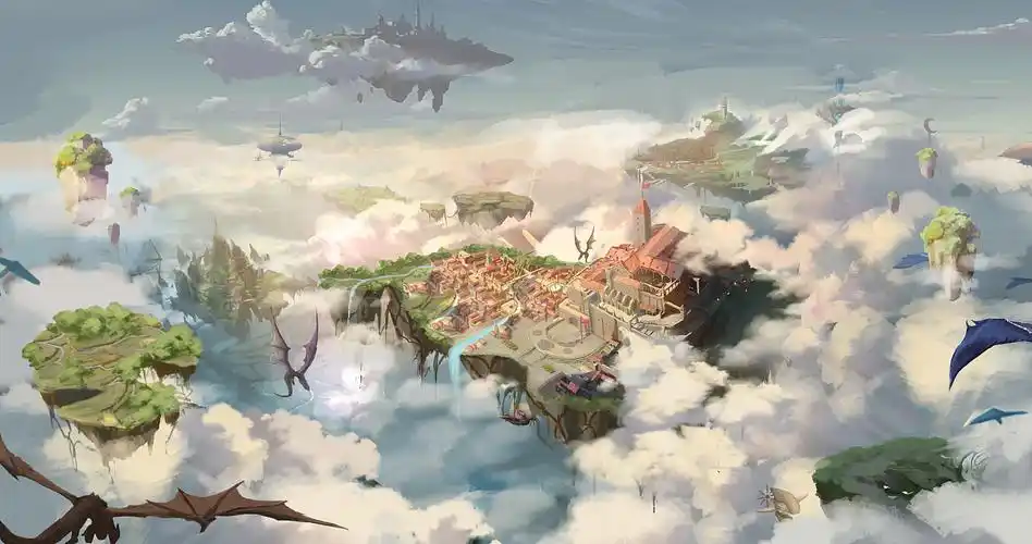 天空之城|插画|概念设定|一只咸鱼0 - 原创作品 - 站酷 (zcool)