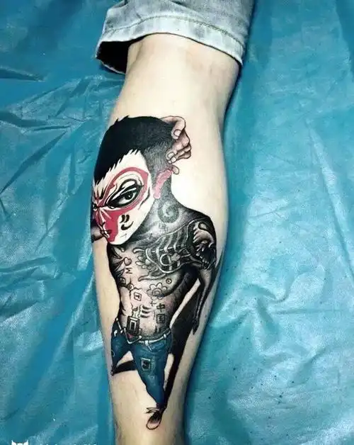 社会猴纹身图片