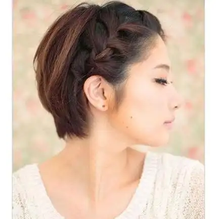 短发女生编发发型 让你更能凹显自己个性的编发