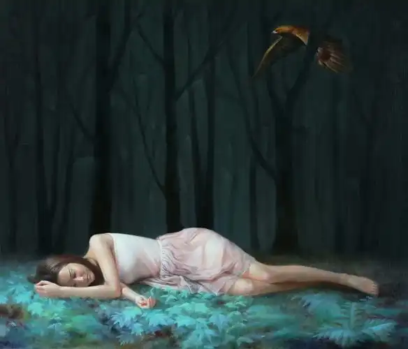 艺术魔幻是不是好事,杨超画的油画,性感妩媚画风甜美怡人!