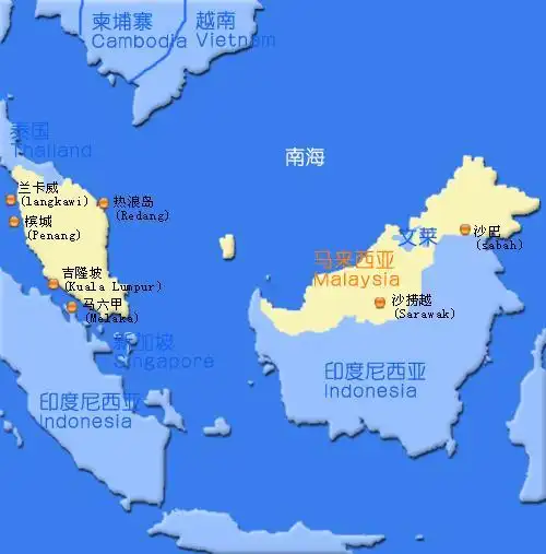 "马来西亚"在哪里?