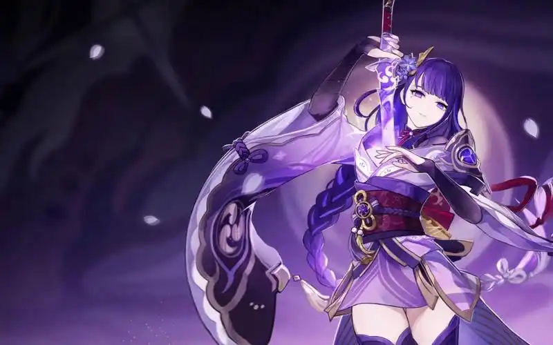 《原神》雷电将军循环动态壁纸-第二弹(下载链接评论区见)