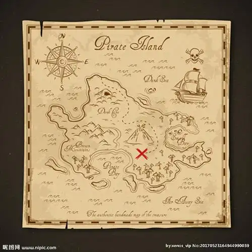 海盗的藏宝图图片