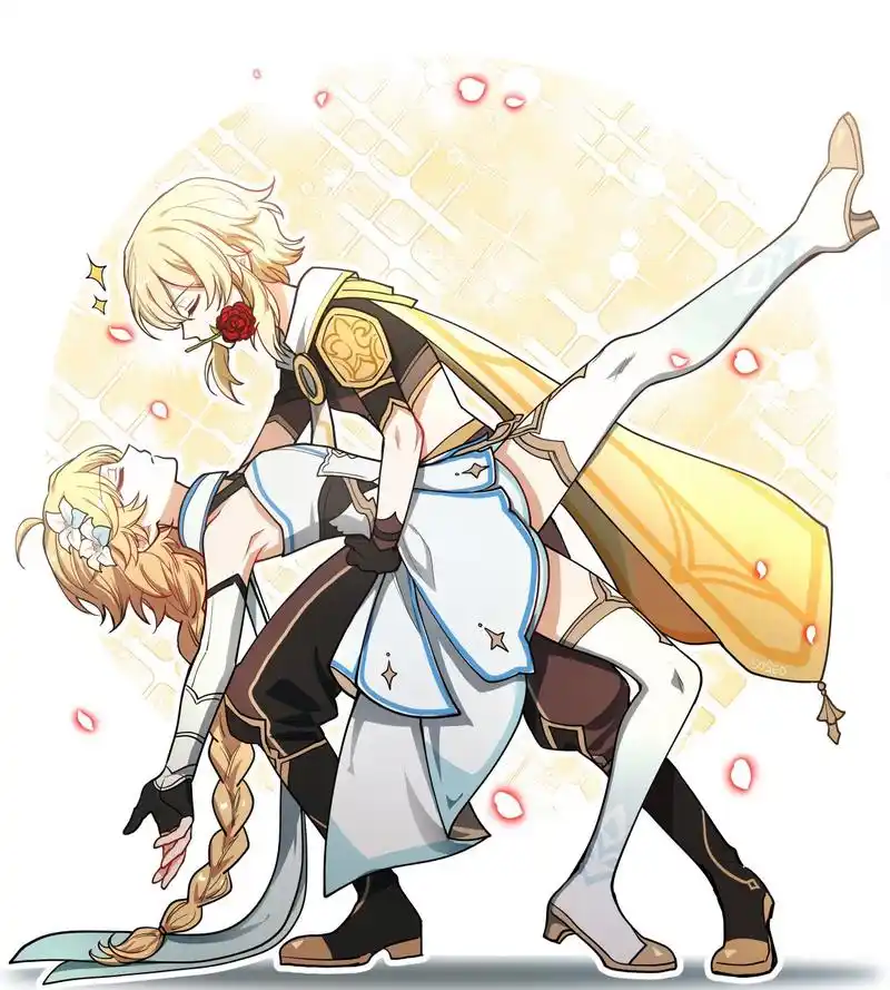 原神# 〖空/荧〗没想到,空哥还有这种才艺[滑稽]