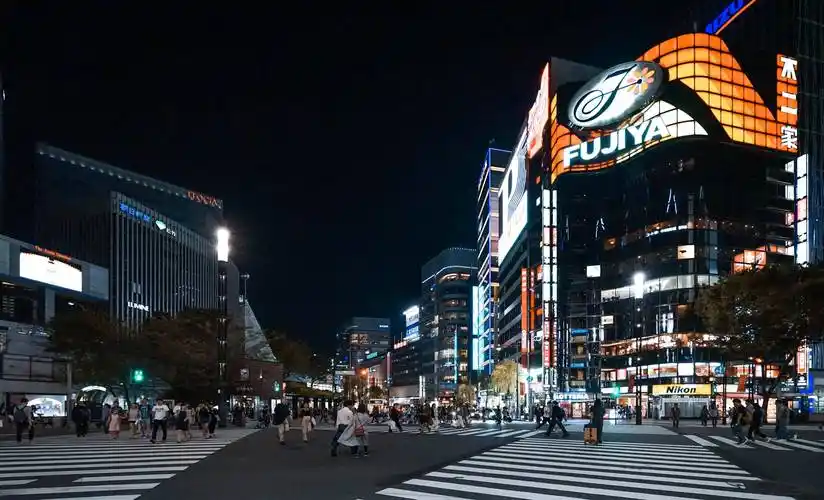 实拍日本东京银座,既热闹而又整洁,不愧是亚洲第一商业街_都会_游客