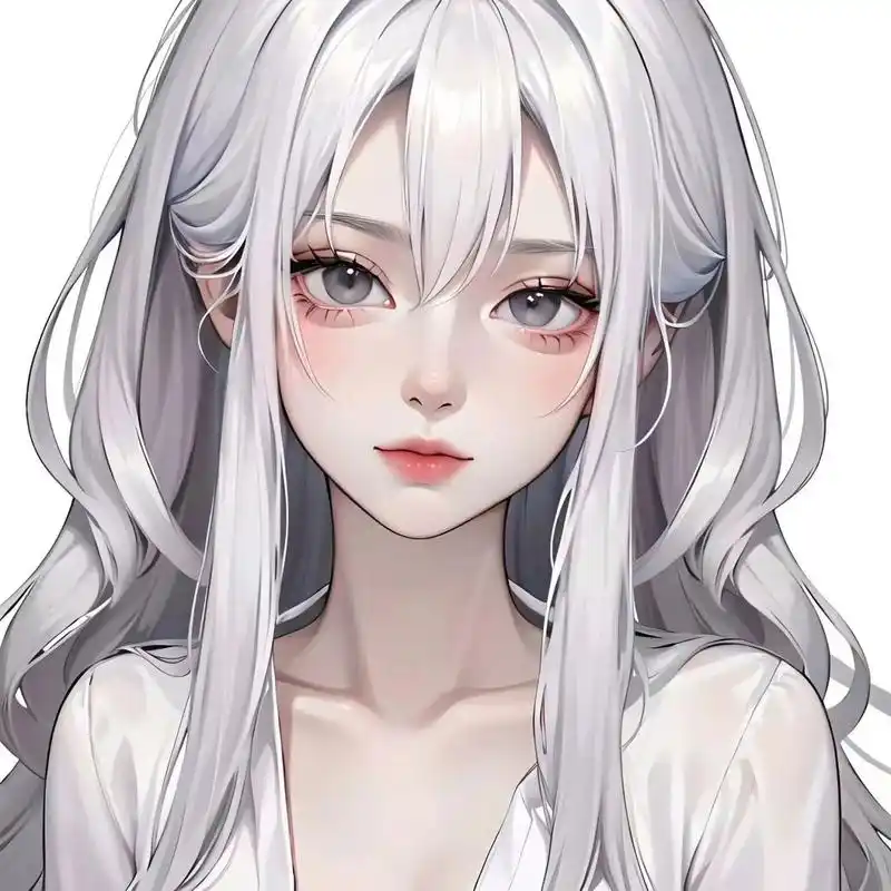 白毛控·纯欲风·女生头像