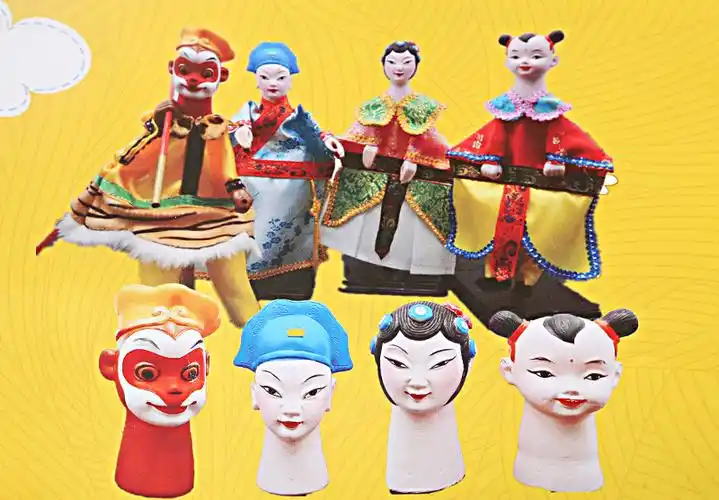 diy布袋木偶手工手工制制作校园研学教具传统木偶