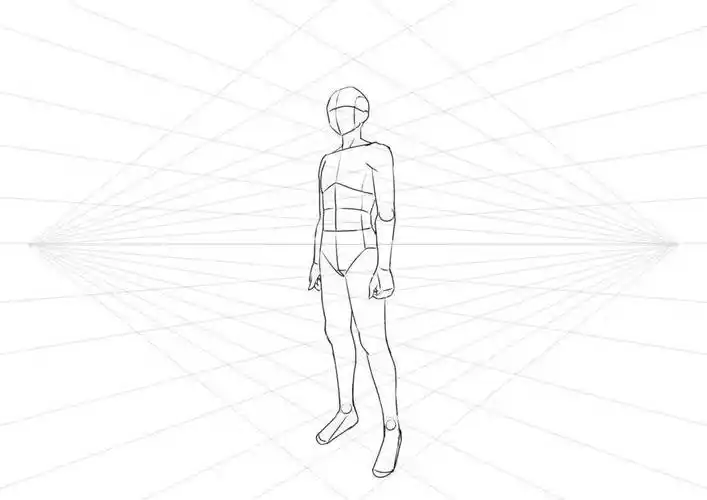 妙笔成画教育:怎么画侧面人物透视?_视线_高度_绘画