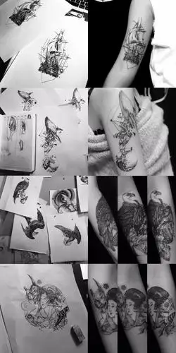 然后用了浮世绘的元素做了结合, 我的浮世绘也不太是传统的,但是沂乔