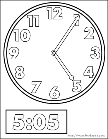 图形钟表简笔画