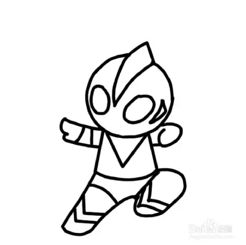 简笔画:q版咸蛋超人