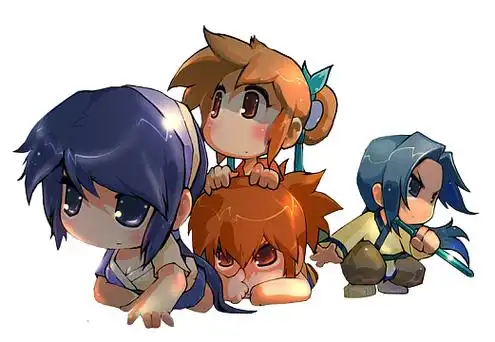 4个兄弟人物素材-4个兄弟人物图片元素-觅元素