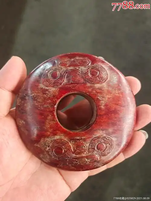 旧藏史前良渚红璧_其他玉石/玉器_友华古玩【7788收藏__收藏热线】