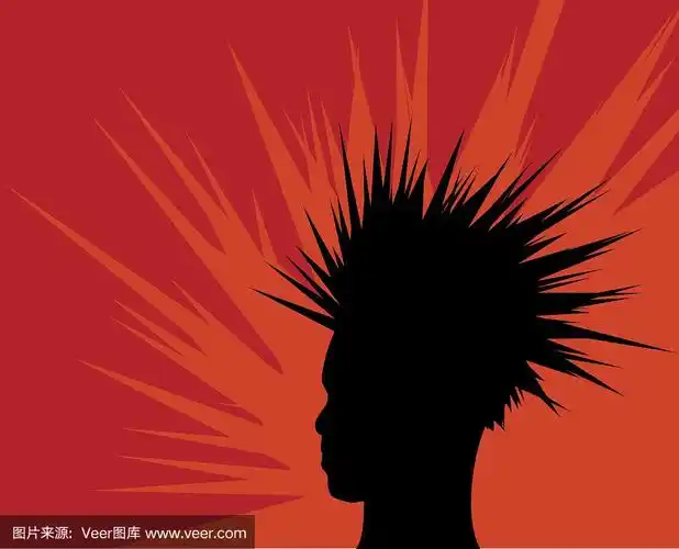 刺猬头,男人,莫西干头,朋克,男孩