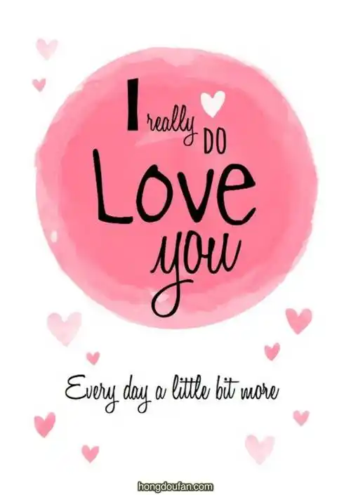 6张iloveyou我爱你手绘英文简笔画