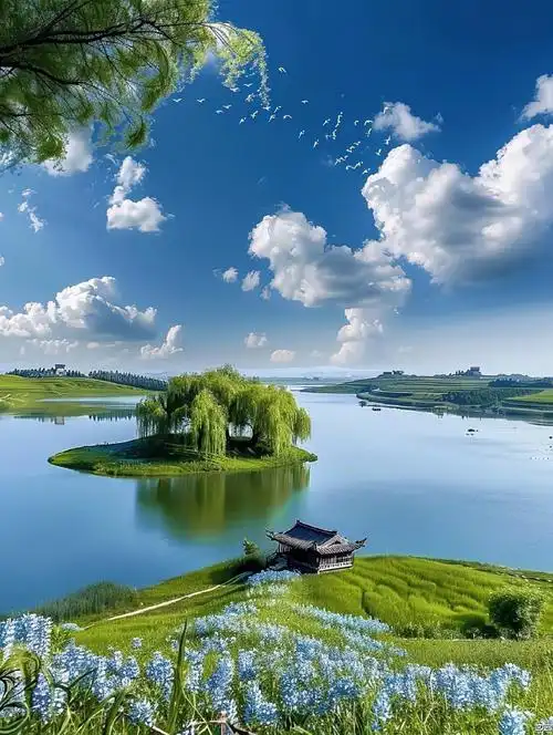 " 青山绿水无限好,人间仙境美如画 "#春游季##摄影